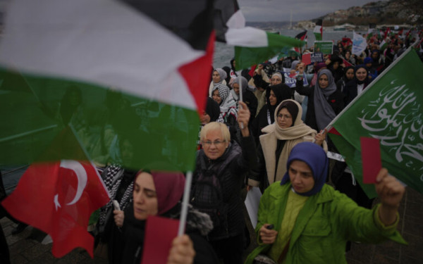 Μεγάλη φιλοπαλαιστινιακή διαδήλωση στην Κωνσταντινούπολη - Εμπρηστική ομιλία από το γιο του Ερντογάν