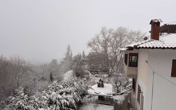 Θεσσαλονίκη: Σε κλοιό χιονιά πολλές περιοχές - Στα «λευκά» ο Χορτιάτης