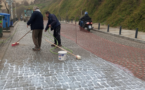 Θεσσαλονίκη - Οδός Ελένη Ζωγράφου: Ξεκίνησε η εξομάλυνση του πάνω τμήματος - Οι επόμενες εργασίες στο κέντρο (φωτ.)