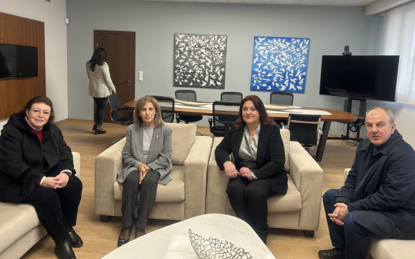 Θεσσαλονίκη: Επίσκεψη της Λίνας Μενδώνη για την πορεία των έργων  που είναι ενταγμένα στο Ταμείο Ανάκαμψης