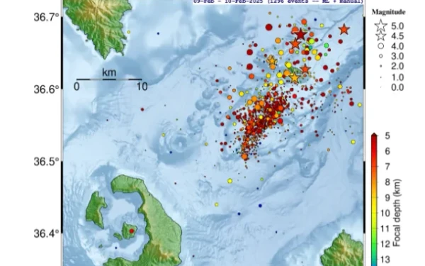 Σαντορίνη - Αμοργός: 109 σεισμοί σε ένα 24ωρο