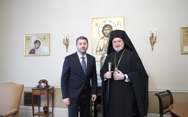 Νίκος Ανδρουλάκης προς Αρχιεπίσκοπο Αμερικής: «Σας συγχαίρω που θέσατε το ζήτημα της δίκαιης επίλυσης του κυπριακού στον νέο Πρόεδρο των ΗΠΑ» Νίκος Ανδρουλάκης προς Αρχιεπίσκοπο Αμερικής: «Σας συγχαίρω που θέσατε το ζήτημα της δίκαιης επίλυσης του κυπριακού στον νέο Πρόεδρο των ΗΠΑ»