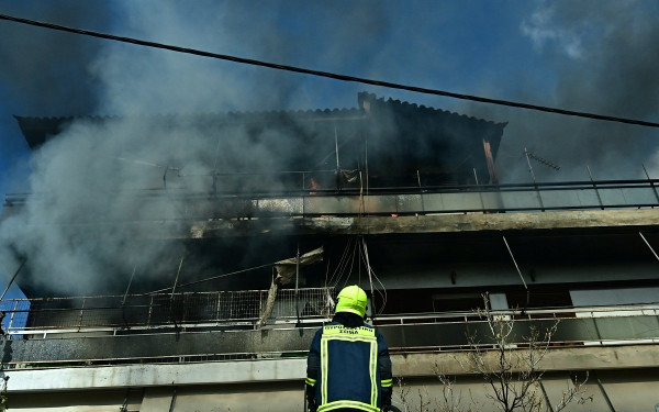 Φωτιά σε διπλοκατοικία στο Ανήλιο του Μετσόβου - Στο παρά πέντε γλίτωσε μία ηλικιωμένη