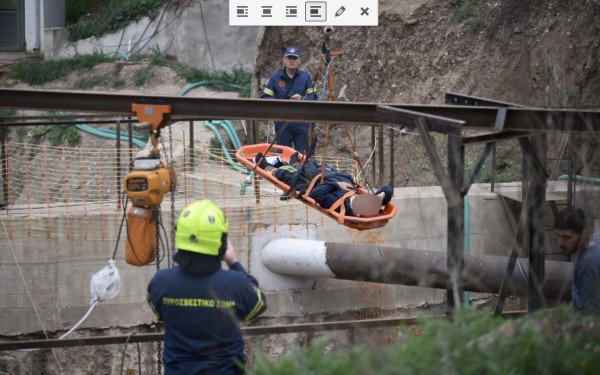 Λάρισα: Εργατικό ατύχημα σε έργα της πόλης - 55χρονος εργάτης έπεσε σε φρεάτιο (βίντεο)