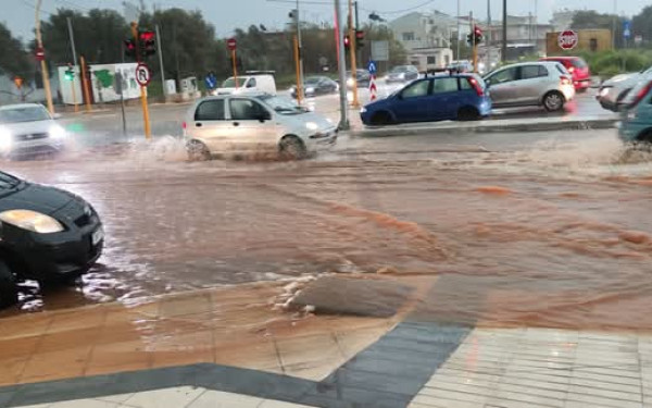 Το 112 ηχεί και στο Ηράκλειο - Προειδοποίηση για έντονα καιρικά φαινόμενα (βίντεο)
