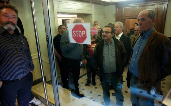 Επεισόδια στο συνέδριο της ΓΣΕΕ