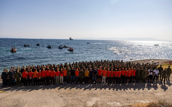Μυτιλήνη: Εξίμισι τόνοι σκουπιδιών συγκεντρώθηκαν από τις ακτές της Λέσβου