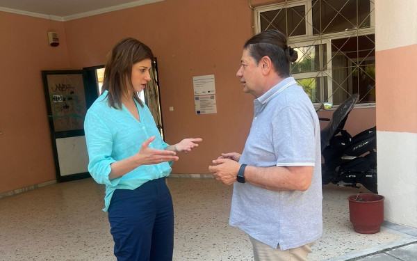 Θεσσαλονίκη: Επίσκεψη της Κατερίνας Νοτοπούλου στο 3ο ΓΕΛ Καλαμαριάς