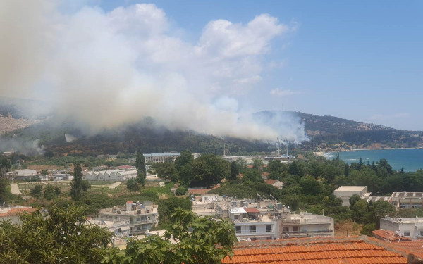 Καβάλα: Έσβησε η φωτιά που ξέσπασε στην ανατολική είσοδο της πόλης