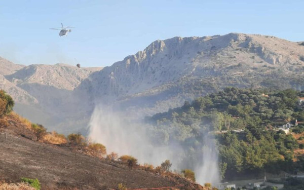 Φωτιά στη Χίο: Βελτιωμένη η κατάσταση - Μάχη με τις αναζωπυρώσεις