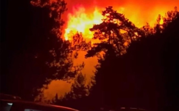 Σε δύο μέτωπα η μεγάλη φωτιά στη Θάσο: Καταστράφηκε beach bar, εκκενώθηκαν ξενοδοχεία - Χωρίς ρεύμα το μισό νησί (βίντεο)