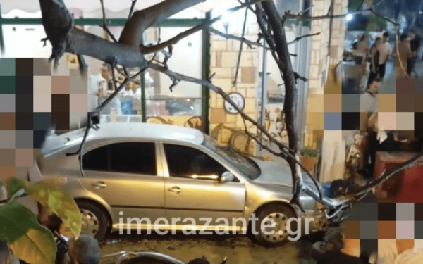 Ζάκυνθος: Παραλίγο τραγωδία στο πανηγύρι της Αγίας Μαύρας – Αυτοκίνητο προσέκρουσε σε τραπεζοκαθίσματα