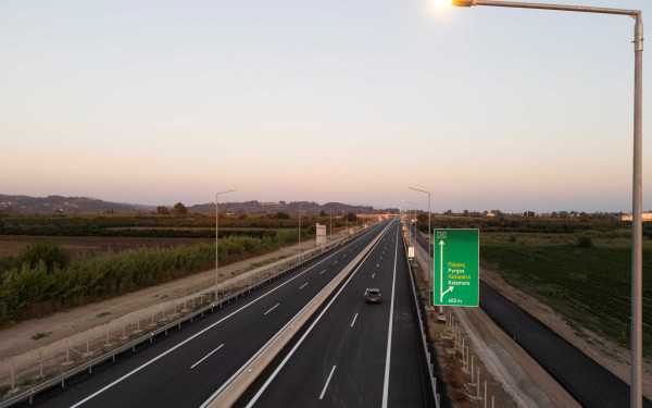 Πάτρα-Πύργος: Παραδίδεται ολόκληρος ο αυτοκινητόδρομος μέχρι τις 30 Νοεμβρίου