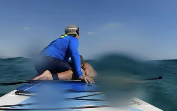 Θεσσαλονίκη: Στιγμές αγωνίας για πατέρα με δύο παιδιά που παρασύρθηκαν από θαλάσσια ρεύματα (βίντεο)