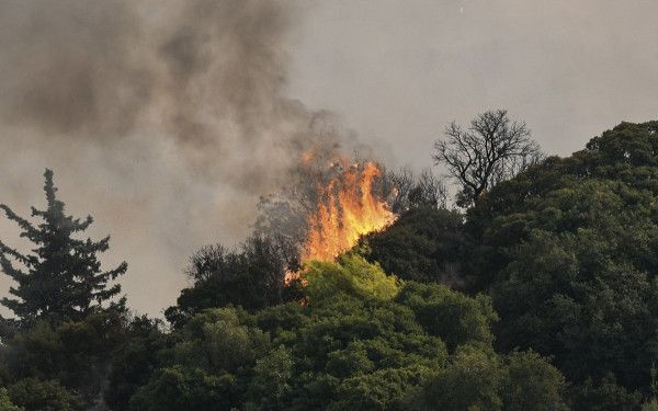 Αγρίνιο: Φωτιά στον κάμπο Γουριώτισσας