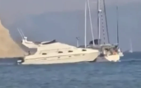 Γιοτ παρέσυρε ιστιοφόρα στην Κέρκυρα - Βίντεο από την πρόσκρουση στην Ερεικούσα