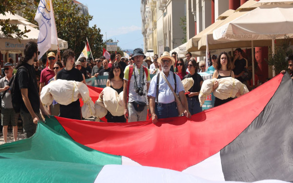 Θεσσαλονίκη: Πορεία αλληλεγγύης για την Παλαιστίνη σε κεντρικούς δρόμους