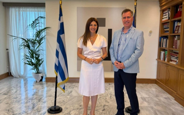 Θεσσαλονίκη: Για τις δυνατότητες και προοπτικές του ΔΙΠΑΕ συζήτησαν η υπ. Παιδείας Σ. Ζαχαράκη και ο πρύτανης του πανεπιστημίου Στ. Αγγελόπουλος