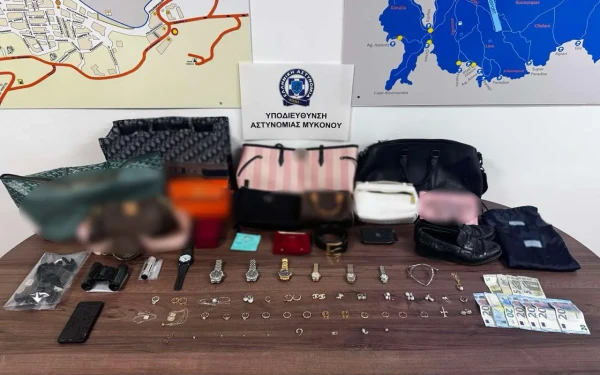 Μύκονος: Οι βέρες και τα χρυσαφικά που έκλεψαν από τον Θεσσαλονικιό επιχειρηματία - 195.000 ευρώ η λεία των δραστών (βίντεο)