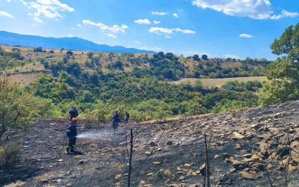 Kοζάνη: Οριοθετήθηκε η φωτιά στην αγροτική περιοχή Πετρανών