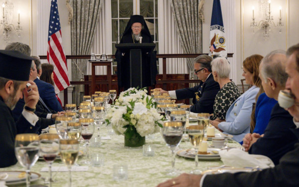 ΗΠΑ: Ο Οικουμενικός Πατριάρχης προειδοποιεί για τον εθνικισμό, καλεί σε διαθρησκειακό διάλογο