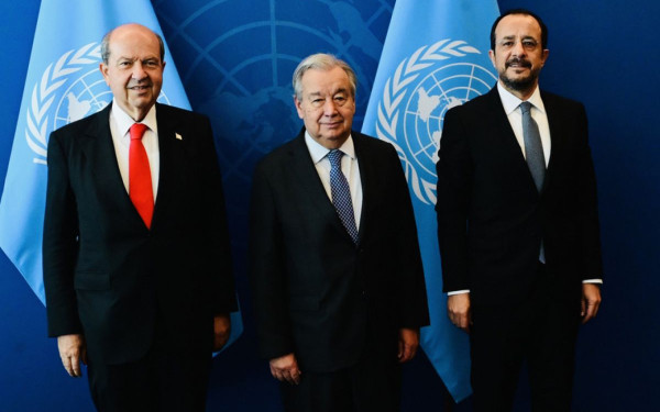 Χωρίς αποτέλεσμα η τριμερής συνάντηση Τατάρ-Γκουτέρες-Χριστοδουλίδη για το Κυπριακό