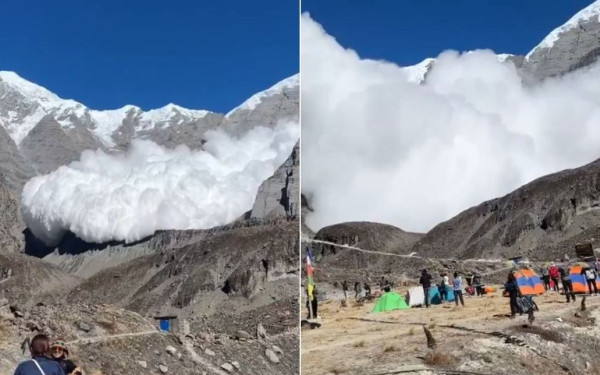 Σοκαριστικό βίντεο: Χιονοστιβάδα στο Νεπάλ «καταπίνει» καταυλισμό ορειβατών