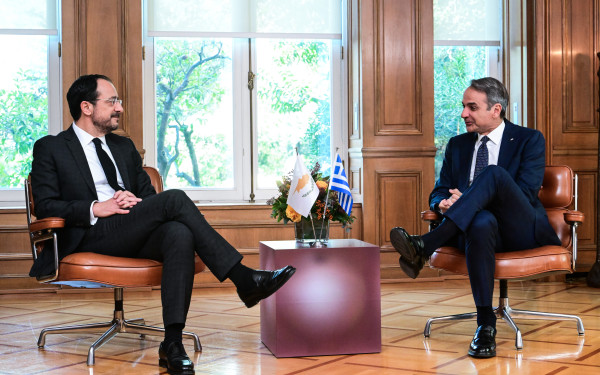 Συνάντηση Μητσοτάκη-Χριστοδουλίδη - «Είναι πολύ σημαντικό να συντονίζουμε το κυβερνητικό μας έργο»