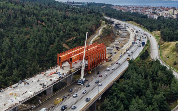 Flyover Θεσσαλονίκης: Η πρόοδος των έργων και οι αλλαγές στην Περιφερειακή Οδό μέσα από αεροφωτογραφίες