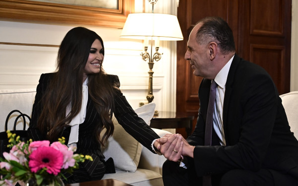 Την Κ. Γκίλφοϊλ δέχθηκε στο υπουργείο ο Γ. Γεραπετρίτης