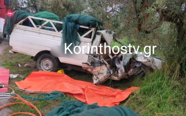 Κορινθία: Ένας νεκρός σε τροχαίο - Δείτε βίντεο και φωτογραφίες