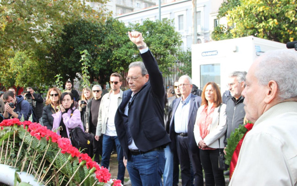 Σ. Φάμελλος για 17 Νοέμβρη: «Τιμούμε την νεολαία που εξέφρασε την ανάγκη ενός λαού για πολιτική ελευθερία» (βίντεο)