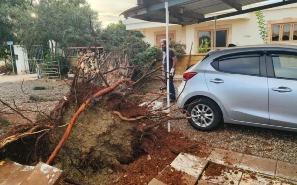 Έντονα καιρικά φαινόμενα στην Κύπρο: Aνεμοστρόβιλος έφερε το μπλακ άουτ στο Αυγόρου (βίντεο)
