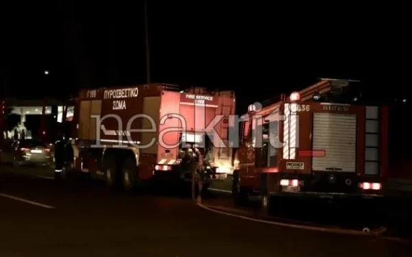 Ηράκλειο: Νταλίκα τυλίχθηκε στις φλόγες στον ΒΟΑΚ – Μεγάλη κινητοποίηση της Πυροσβεστικής