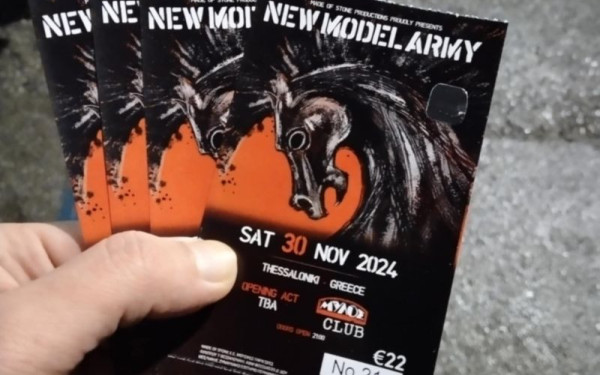 Θεσσαλονίκη: New Model Army με εισιτήρια… 2024 edition - Το πιο απρόσμενο συναυλιακό twist της χρονιάς