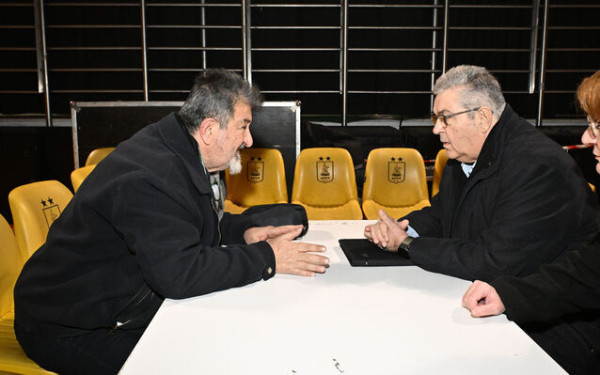 Συνάντηση Δ. Κουτσούμπα με τον δήμαρχο Νεάπολης-Συκεών Σίμο Δανιηλίδη