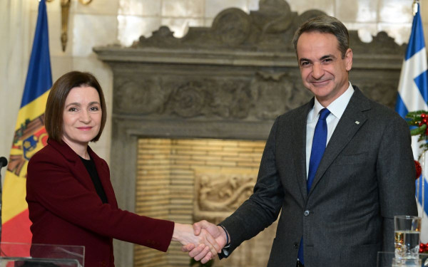 Κ. Μητσοτάκης: «Η Ελλάδα θα είναι δίπλα στον λαό της Μολδαβίας» - Συνάντηση με την πρόεδρο Σαντού
