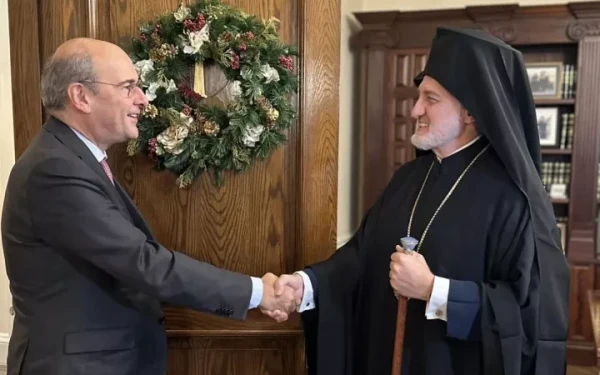 Κ. Χατζηδάκης για συνάντηση με Αρχιεπίσκοπο Αμερικής: Στήριξη της ομογένειας και επιστροφή των νέων στην Ελλάδα
