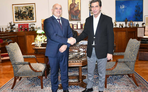 Θεσσαλονίκη: Συνάντηση γνωριμίας του ΥΜΑΘ Κ. Γκιουλέκα με τον νέο Πρόεδρο της ΔΕΘ Α.Ε.