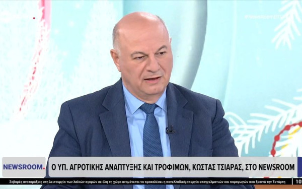 Κ. Τσιάρας: «Η άρνηση των αγροτών να προσέλθουν σε διάλογο με την κυβέρνηση είναι στείρα και αντιπαραγωγική» (βίντεο)