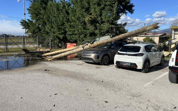 Θυελλώδεις άνεμοι και χιόνια σαρώνουν Φθιώτιδα και Ευρυτανία