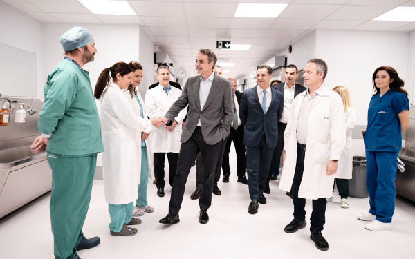 Στο νοσοκομείο «Άγιος Σάββας» ο Κυρ. Μητσοτάκης : «Το ΕΣΥ αλλάζει»