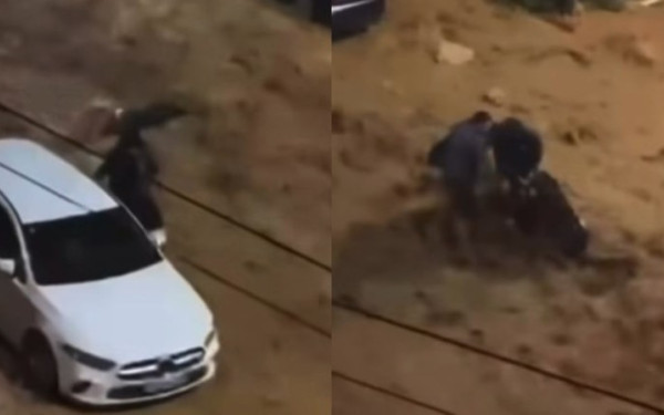 Δραματικές σκηνές στην Άνω Γλυφάδα: Ορμητικά νερά παρασύρουν γυναίκα - Σώθηκε από την παρέμβαση δύο ανδρών (βίντεο)