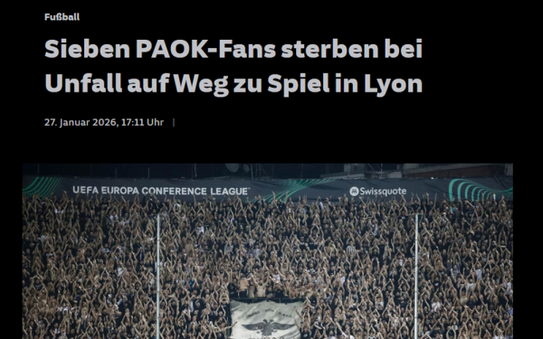 ΠΑΟΚ: Οι αναφορές του διεθνούς Τύπου στο τρομερό δυστύχημα