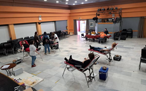 Καλαμαριά:  Μεγάλη συμμετοχή των πολιτών στην αιμοδοσία για τις «Παιδικές Καρδιές»