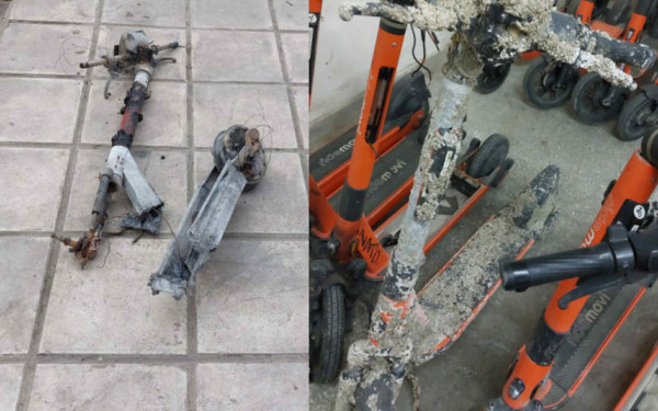 Θεσσαλονίκη: Καίνε, σπάνε και πετούν ηλεκτρικά πατίνια στον Θερμαϊκό - Εκτός ελέγχου τα περιστατικά βανδαλισμού