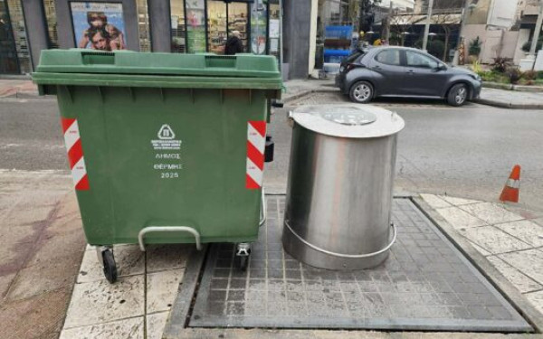 Δήμος Θέρμης: Εκτός λειτουργίας προσωρινά οι μεταλλικοί υπόγειοι κάδοι