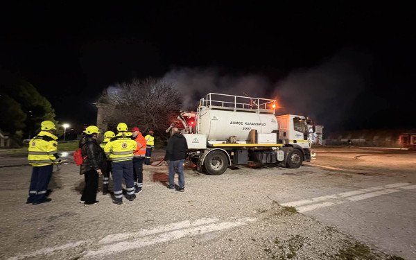 Καλαμαριά: Χωρίς αναζωπύρωση η φωτιά στο πρώην στρατόπεδο Κόδρα