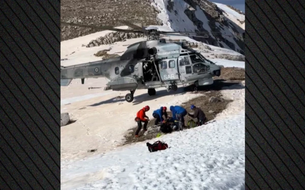 Διάσωση ορειβάτη που τραυματίστηκε στη Δρακόλιμνη Τύμφης (βίντεο)