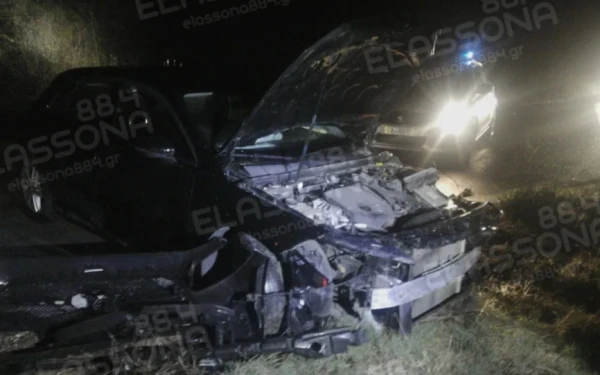 Τραγωδία στην Ελασσόνα: Ένας νεκρός και δύο τραυματίες σε σφοδρή σύγκρουση οχημάτων